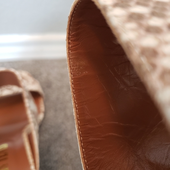 Paris Texas faded python wedge mule womens shoes size 40 - Picture 15 of 16